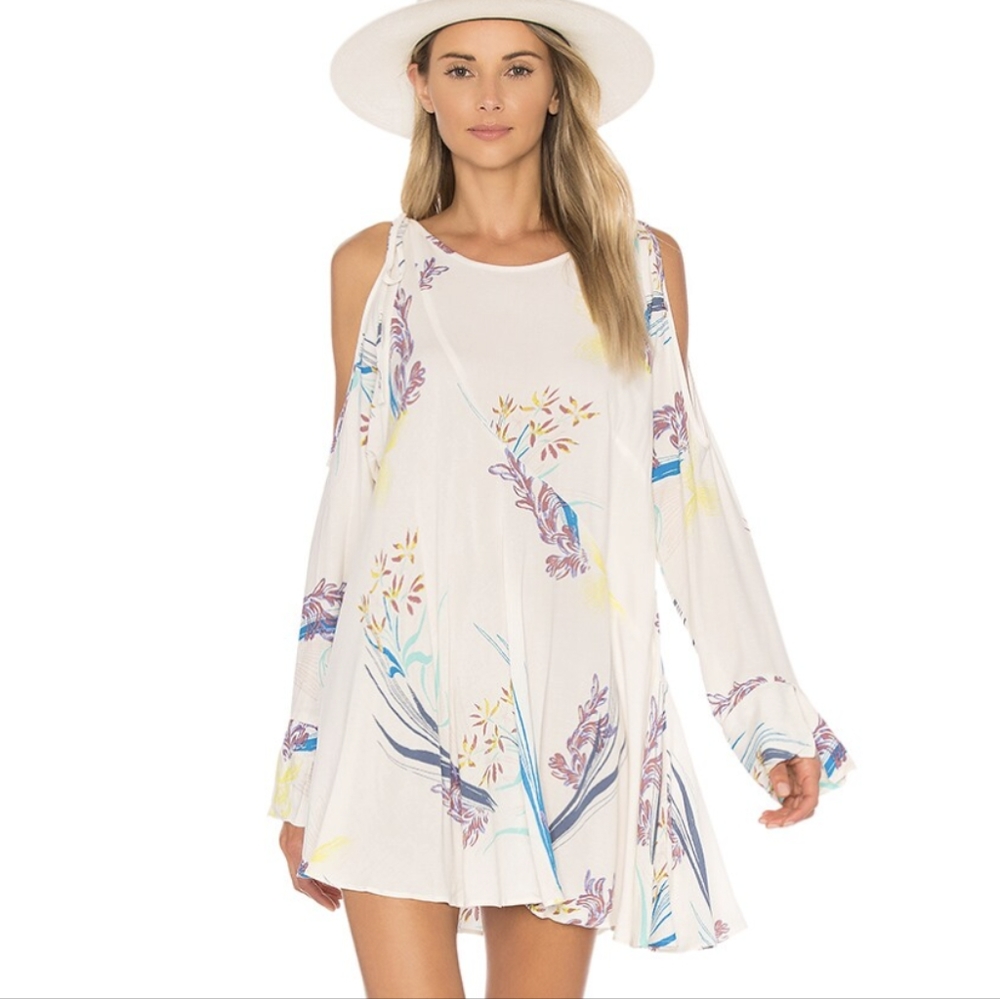 Free People Clear Skies Printed Tunic in Neutral